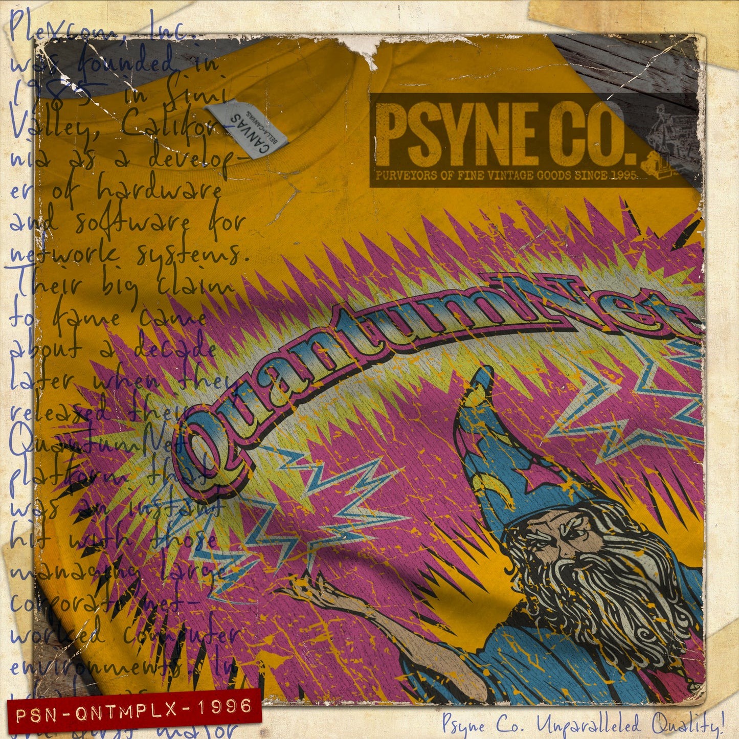 QuantumNet by Plexcom 1996 Vintage Men's T-Shirt