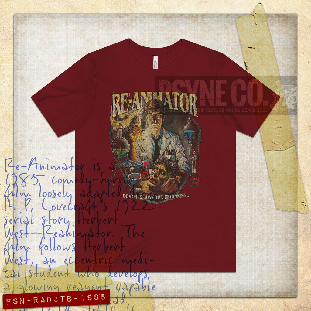 Re-Animator: Death Is Just The Beginning 1985 Vintage Men's T-Shirt