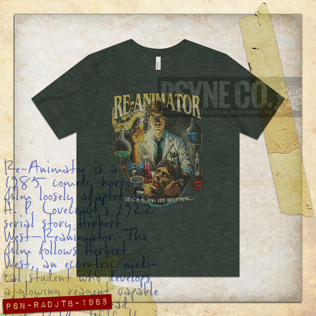 Re-Animator: Death Is Just The Beginning 1985 Vintage Men's T-Shirt