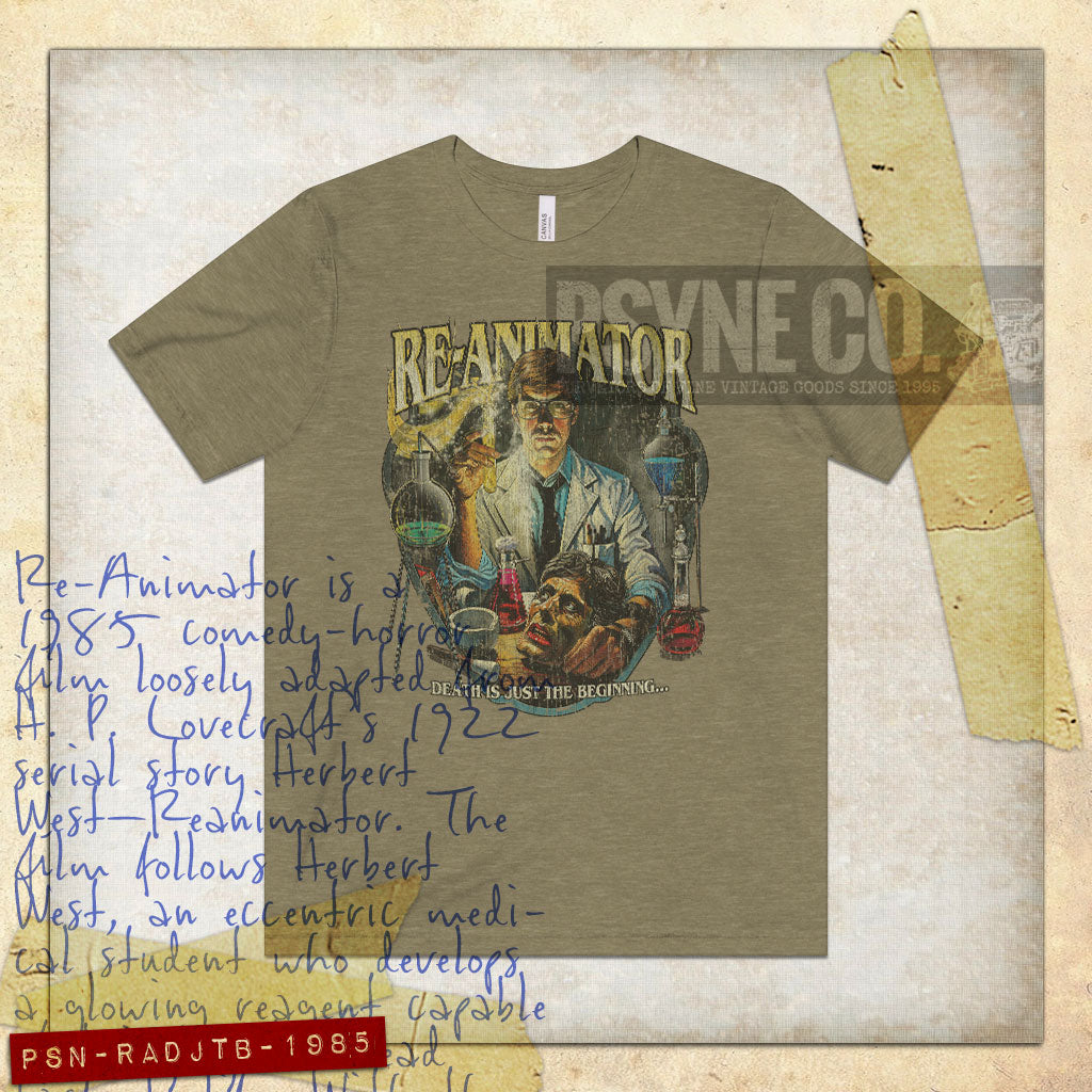 Re-Animator: Death Is Just The Beginning 1985 Vintage Men's T-Shirt