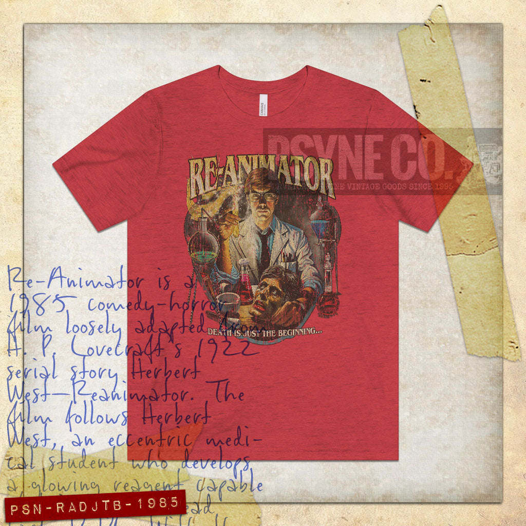 Re-Animator: Death Is Just The Beginning 1985 Vintage Men's T-Shirt