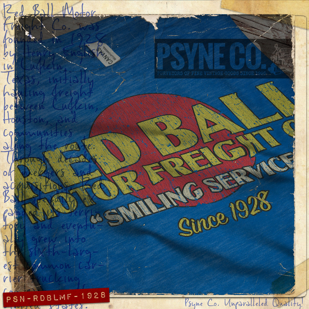 Red Ball Motor Freight Co. 1928 Vintage Men's T-Shirt