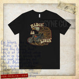 Ridin' is Livin' 1988 Vintage Men's T-Shirt