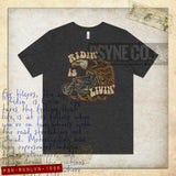 Ridin' is Livin' 1988 Vintage Men's T-Shirt