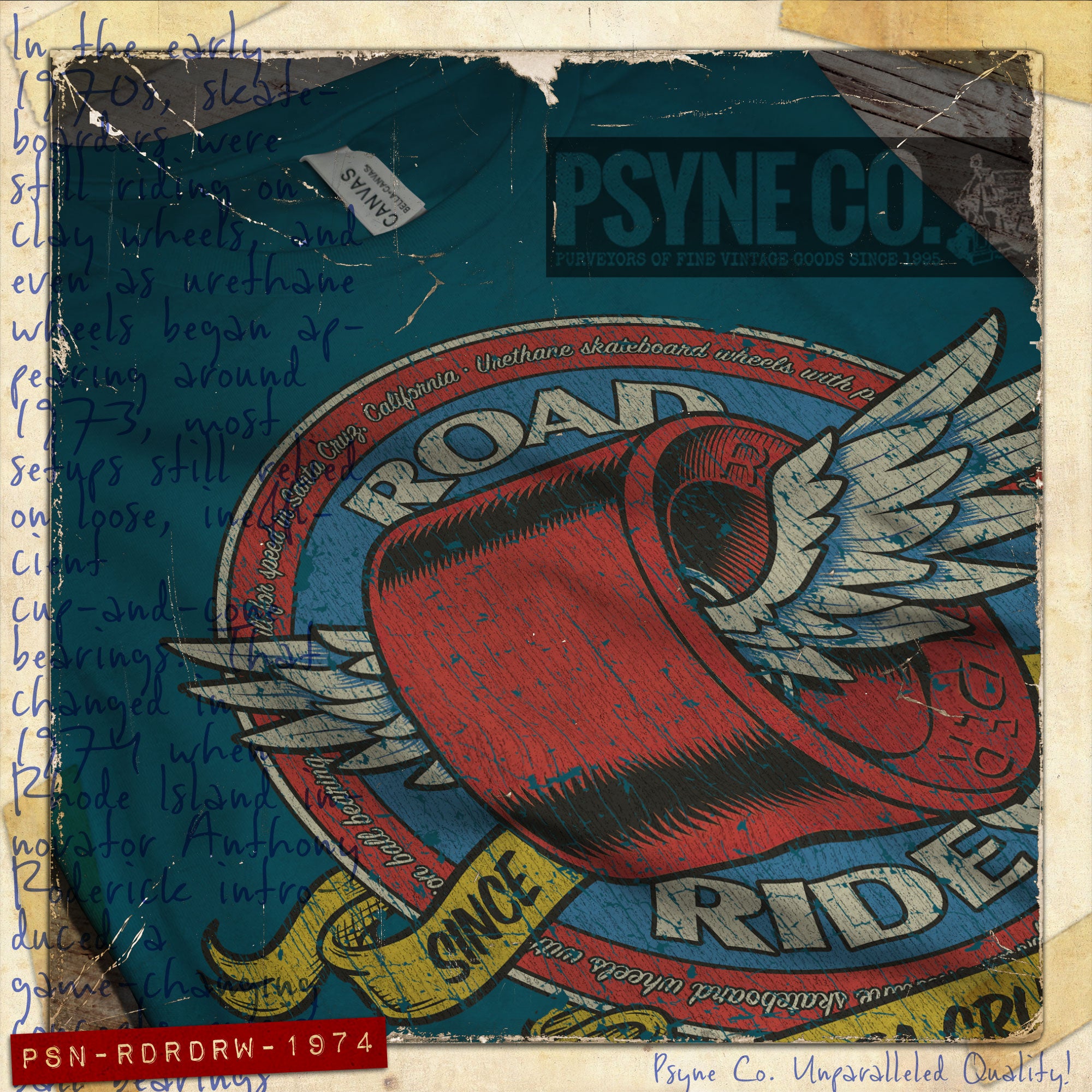 Road Rider Wheels 1974 Vintage Men's T-Shirt