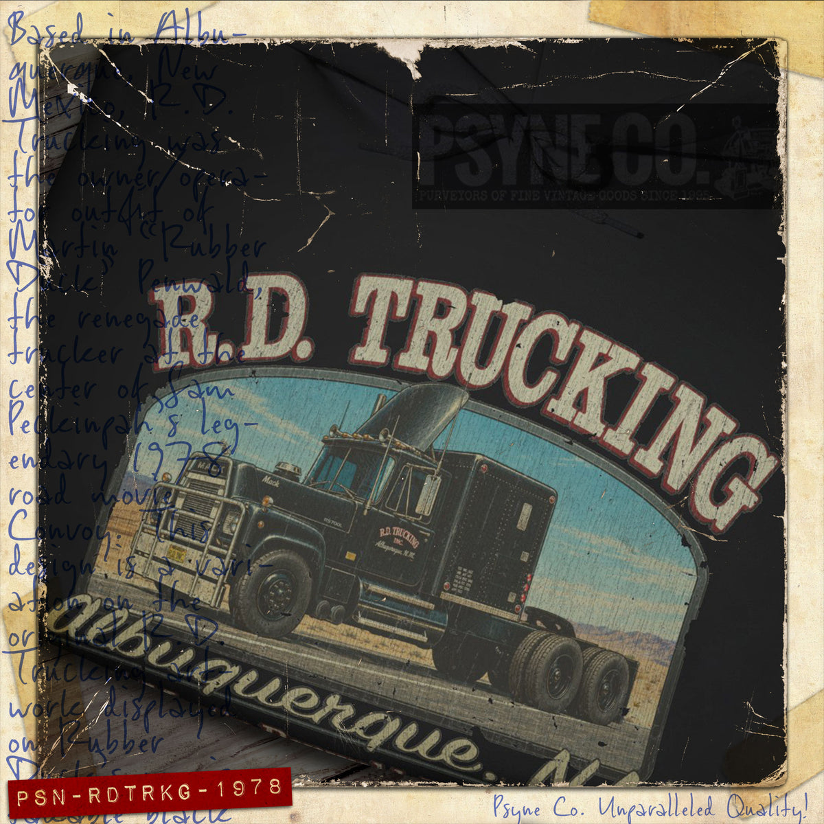 R.D. Trucking 1978 Vintage Hoodie