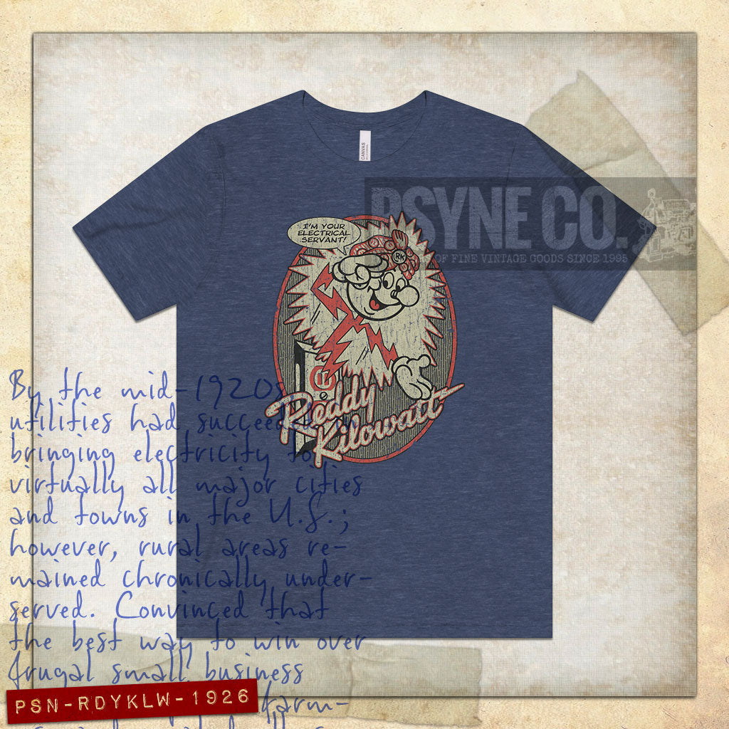 Reddy Kilowatt Your Electrical Servant 1926 Vintage Men's T-Shirt