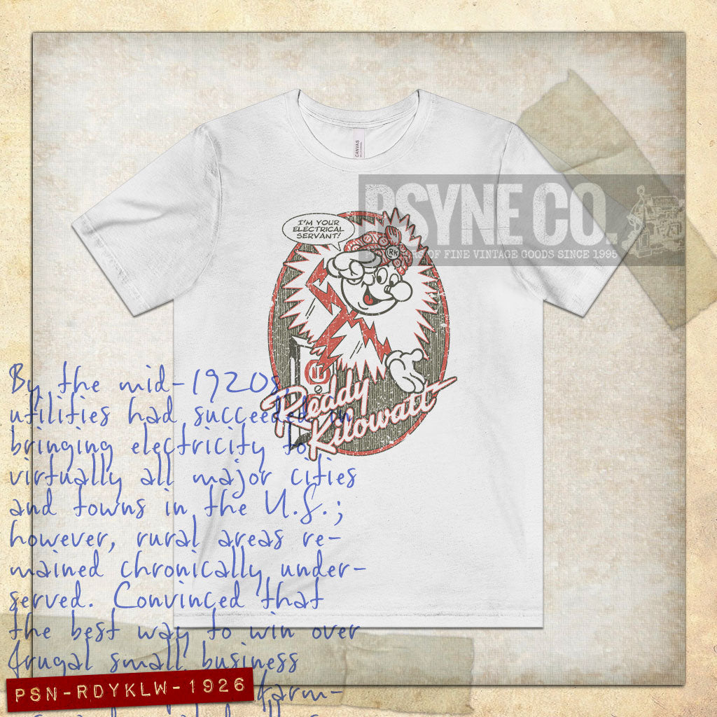 Reddy Kilowatt Your Electrical Servant 1926 Vintage Men's T-Shirt