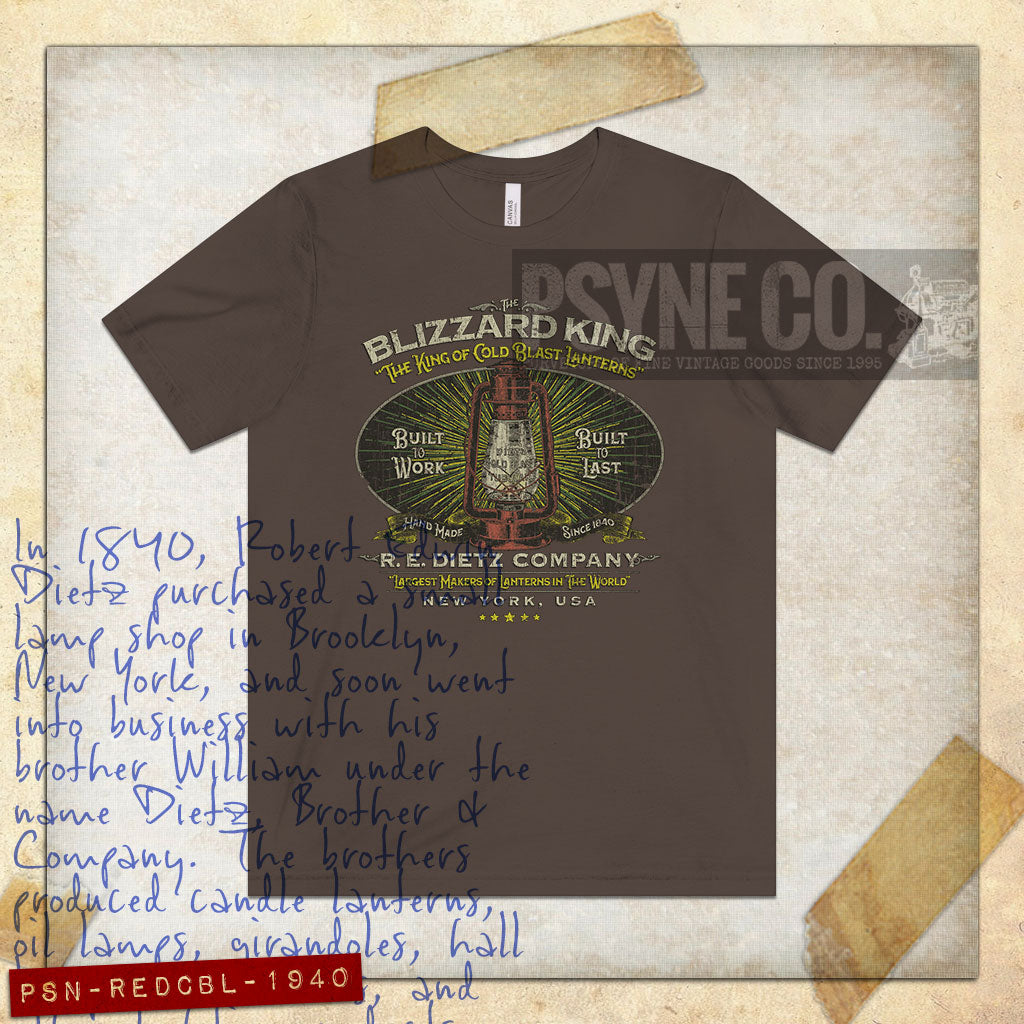 R.E. Dietz Company Blizzard Lantern 1840 Vintage Men's T-Shirt