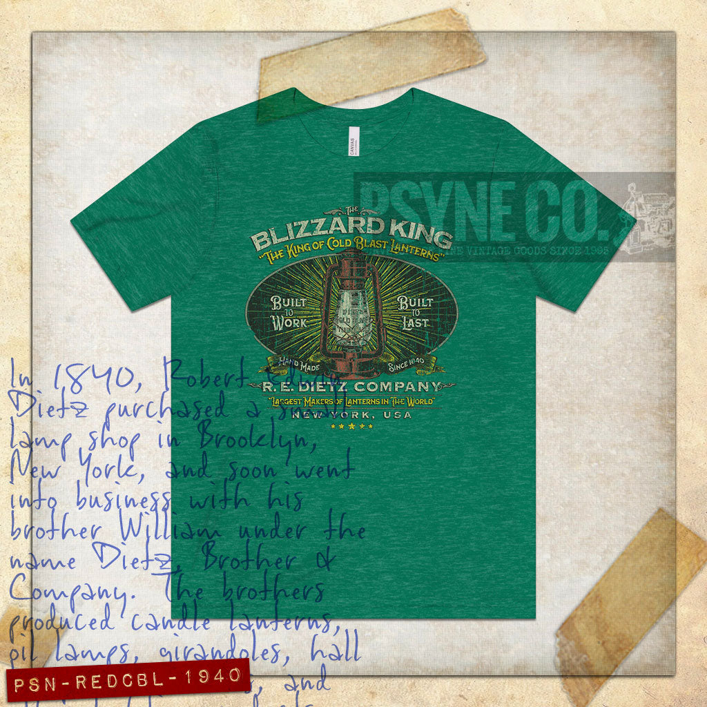 R.E. Dietz Company Blizzard Lantern 1840 Vintage Men's T-Shirt