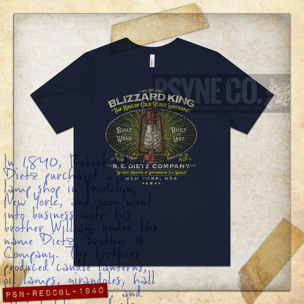 R.E. Dietz Company Blizzard Lantern 1840 Vintage Men's T-Shirt