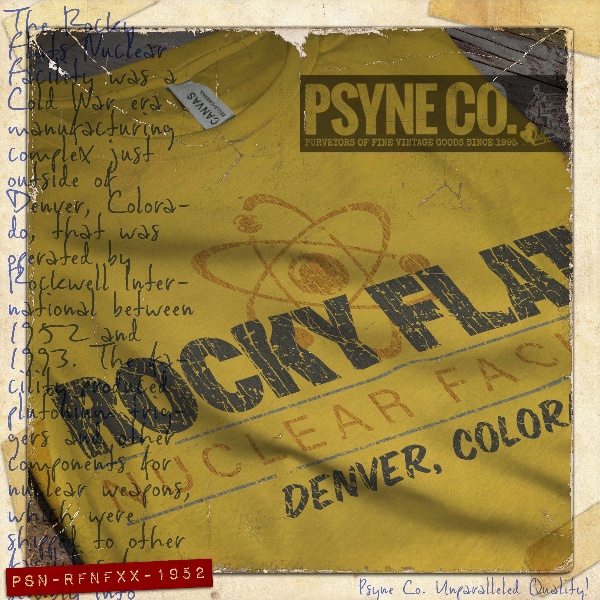 Rocky Flats Nuclear Facility 1952 Vintage Men's T-Shirt