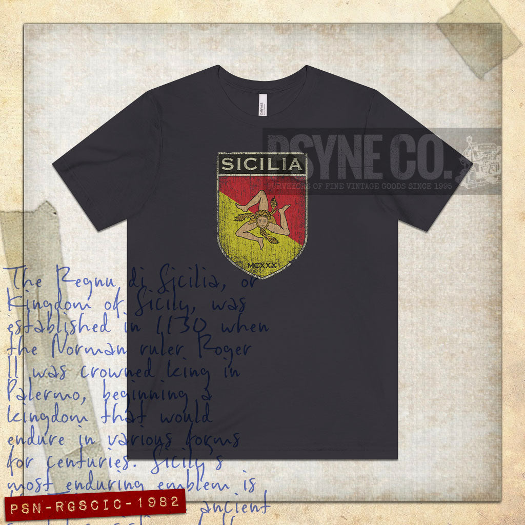 Regnu di Sicilia 1982 Vintage Men's T-Shirt