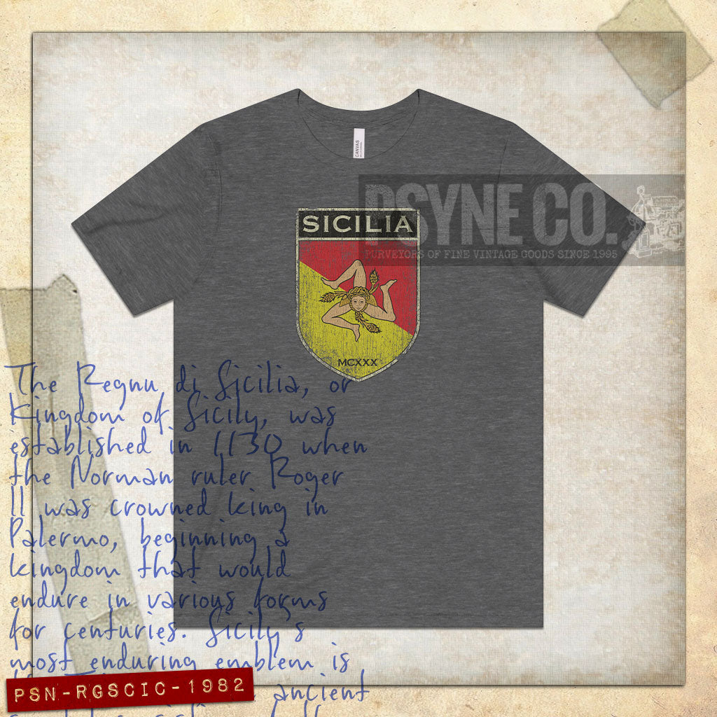 Regnu di Sicilia 1982 Vintage Men's T-Shirt
