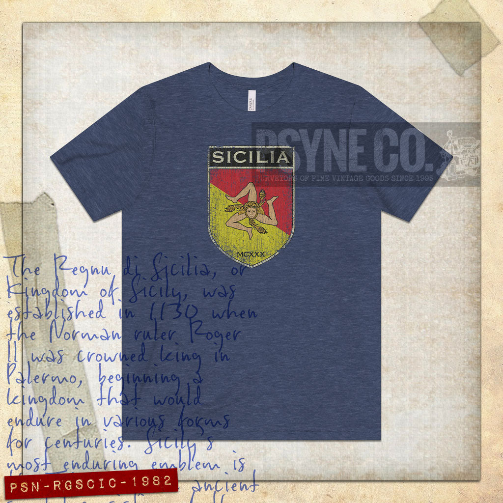 Regnu di Sicilia 1982 Vintage Men's T-Shirt