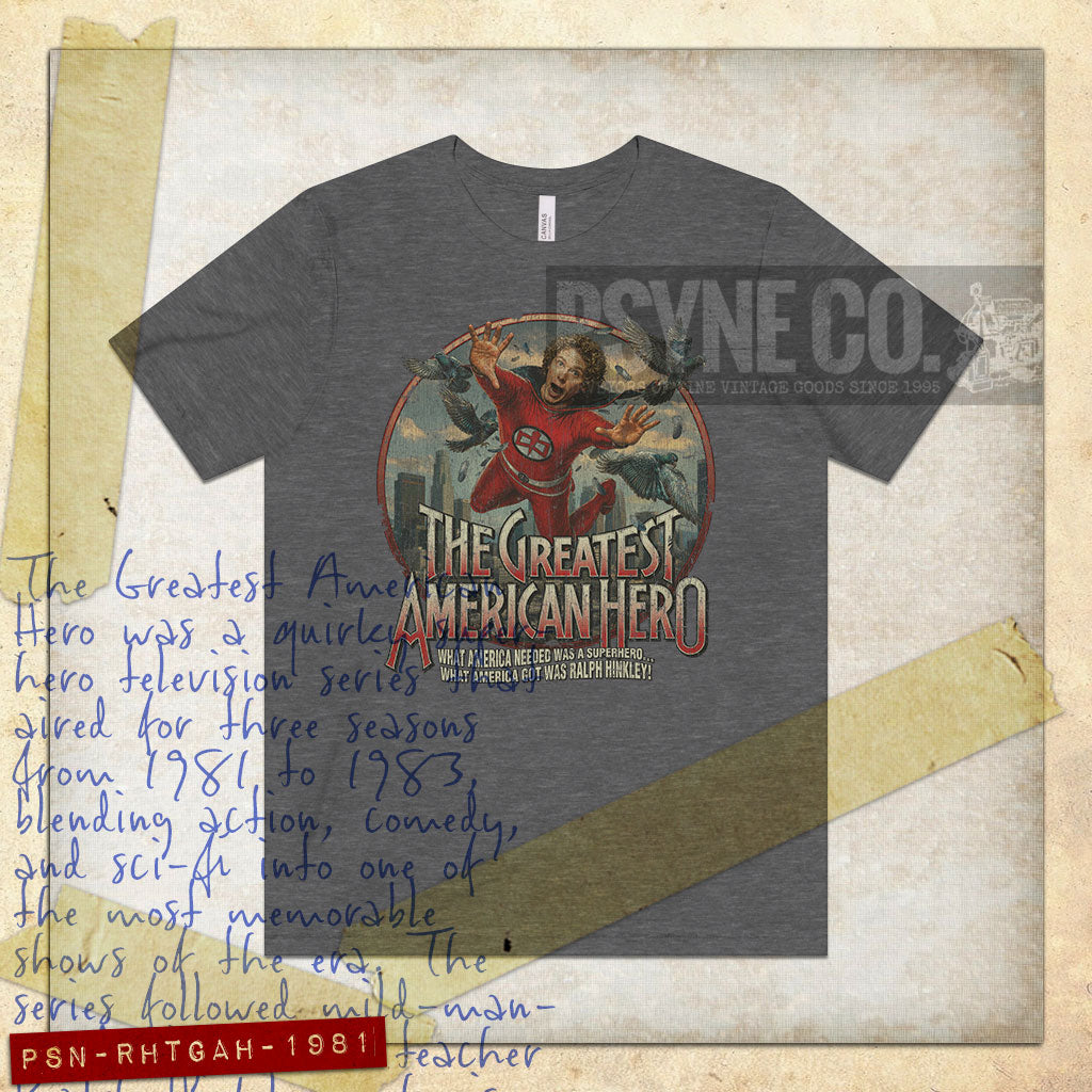 Ralph Hinkley, The Greatest American Hero 1981 Vintage Men's T-Shirt