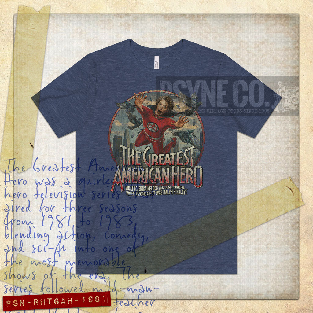 Ralph Hinkley, The Greatest American Hero 1981 Vintage Men's T-Shirt