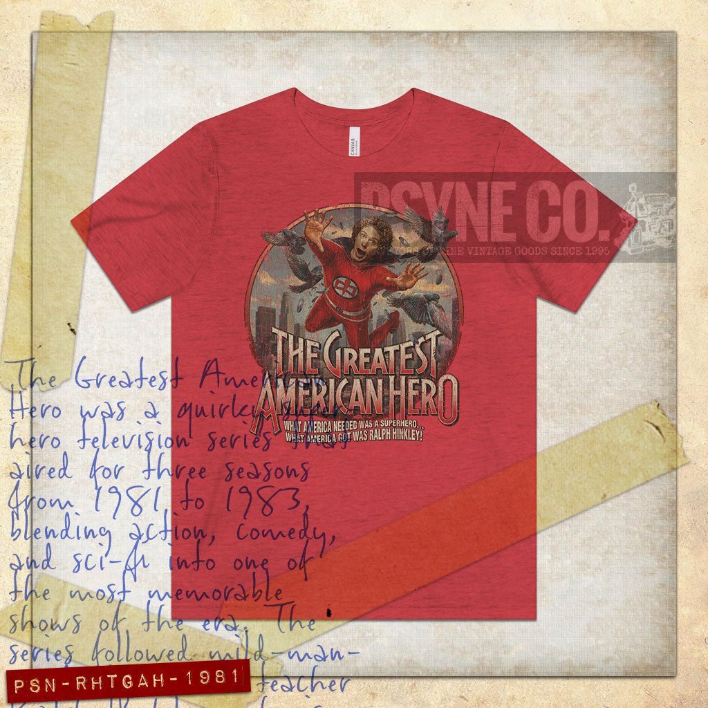 Ralph Hinkley, The Greatest American Hero 1981 Vintage Men's T-Shirt