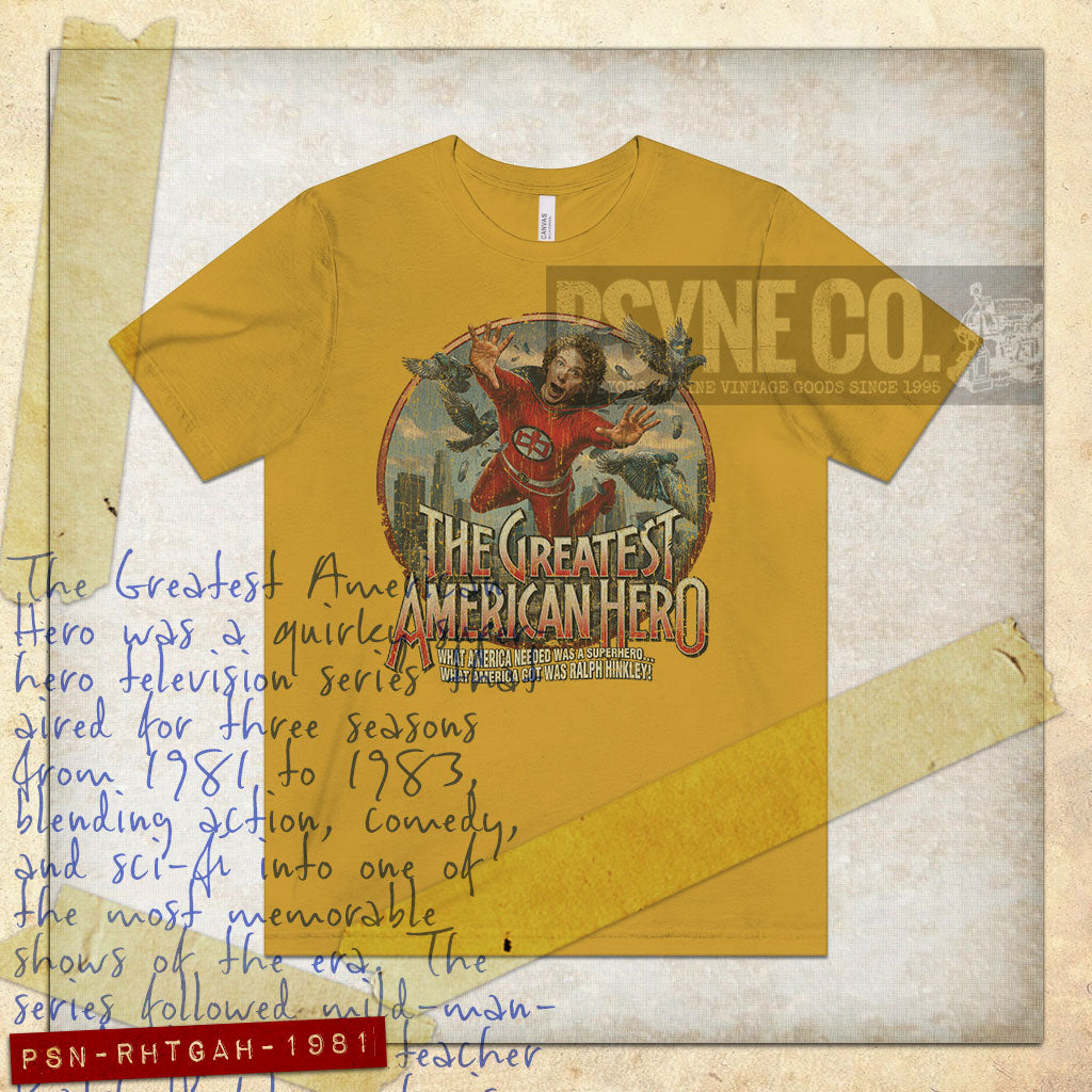 Ralph Hinkley, The Greatest American Hero 1981 Vintage Men's T-Shirt