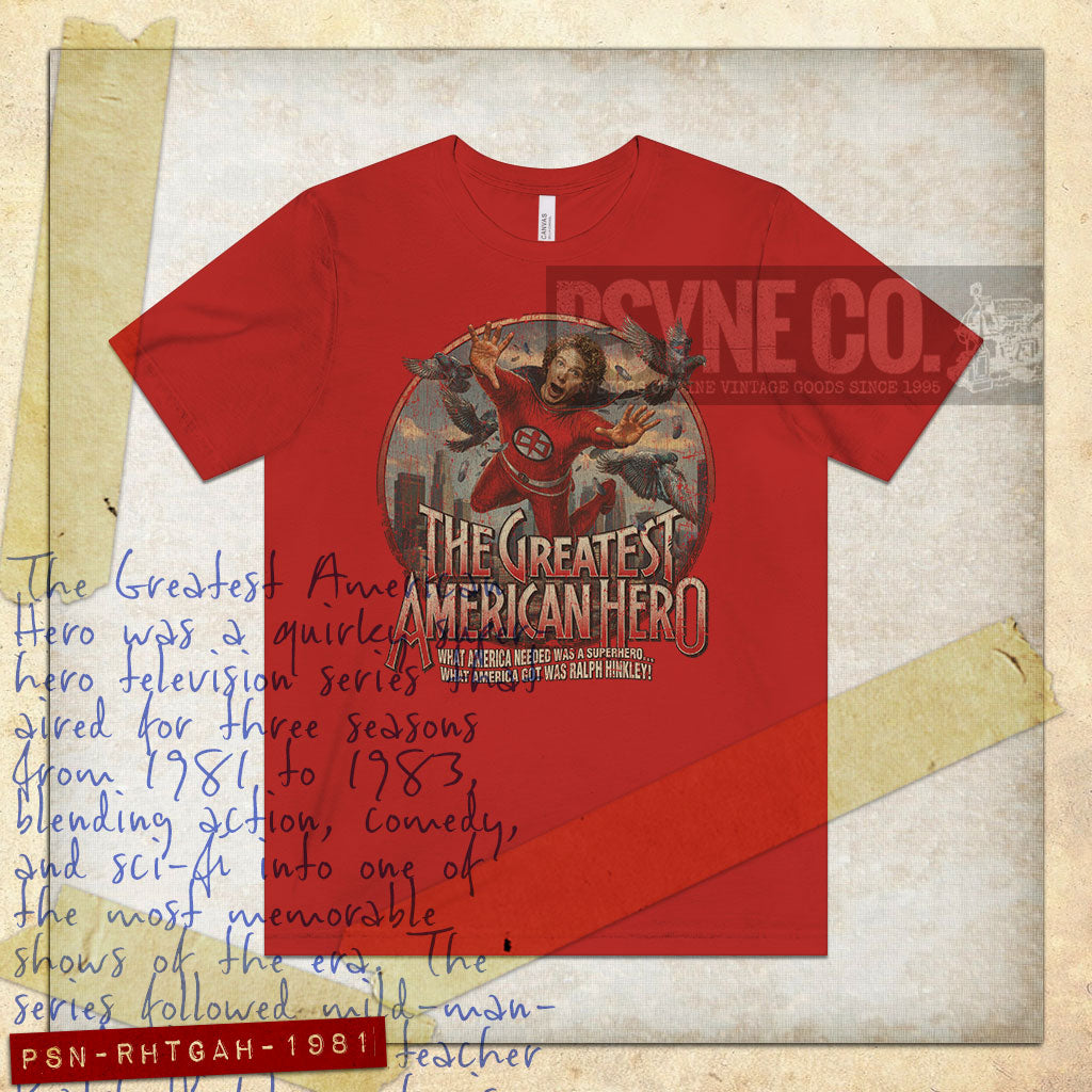 Ralph Hinkley, The Greatest American Hero 1981 Vintage Men's T-Shirt