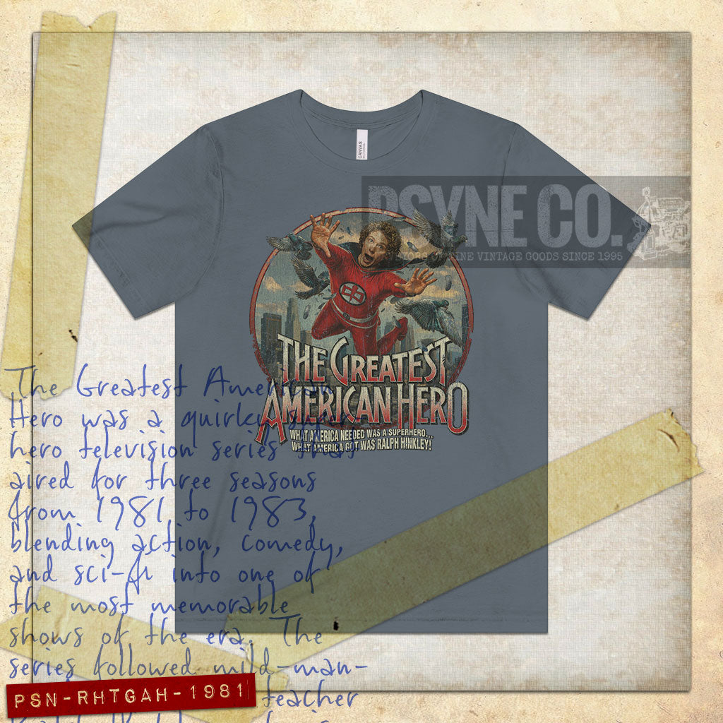 Ralph Hinkley, The Greatest American Hero 1981 Vintage Men's T-Shirt