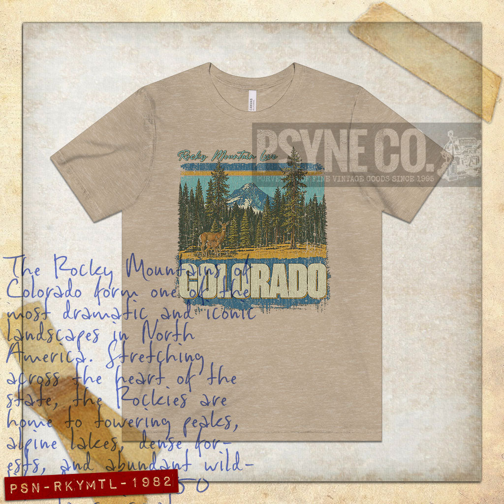 Rocky Mountain Love 1982 Vintage Men’s T-Shirt
