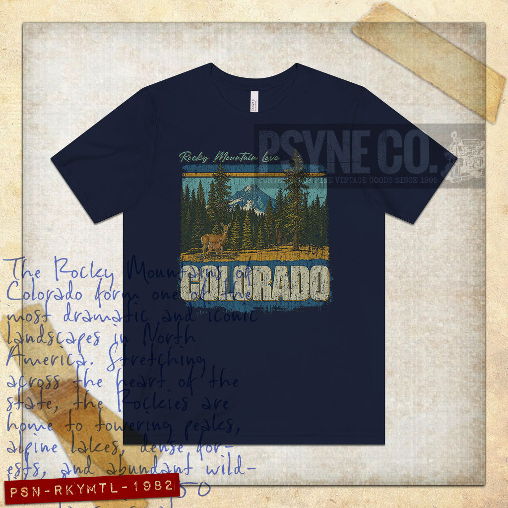 Rocky Mountain Love 1982 Vintage Men’s T-Shirt
