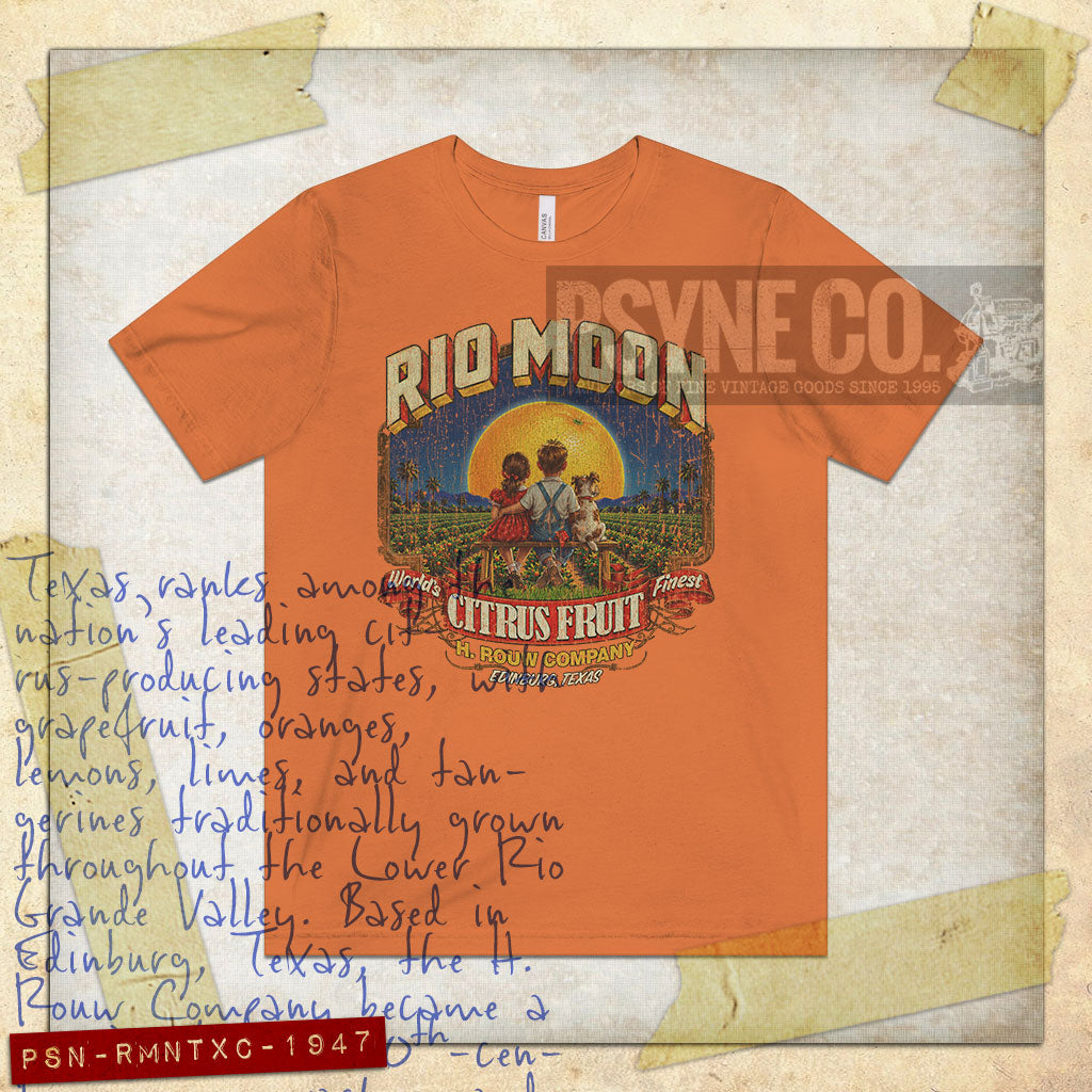 Rio Moon Texas Citrus 1947 Vintage Men's T-Shirt