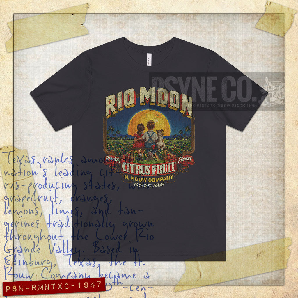 Rio Moon Texas Citrus 1947 Vintage Men's T-Shirt