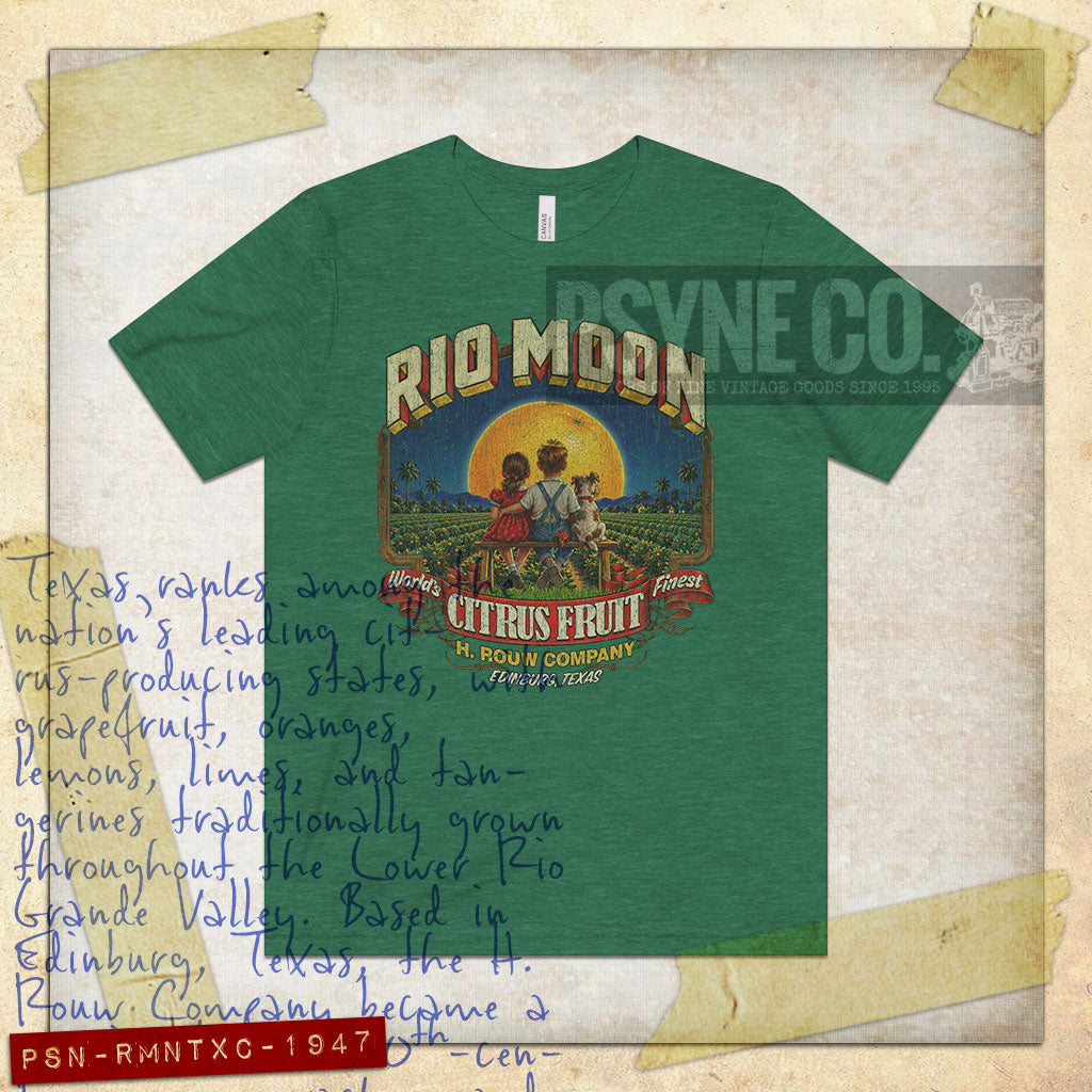 Rio Moon Texas Citrus 1947 Vintage Men's T-Shirt