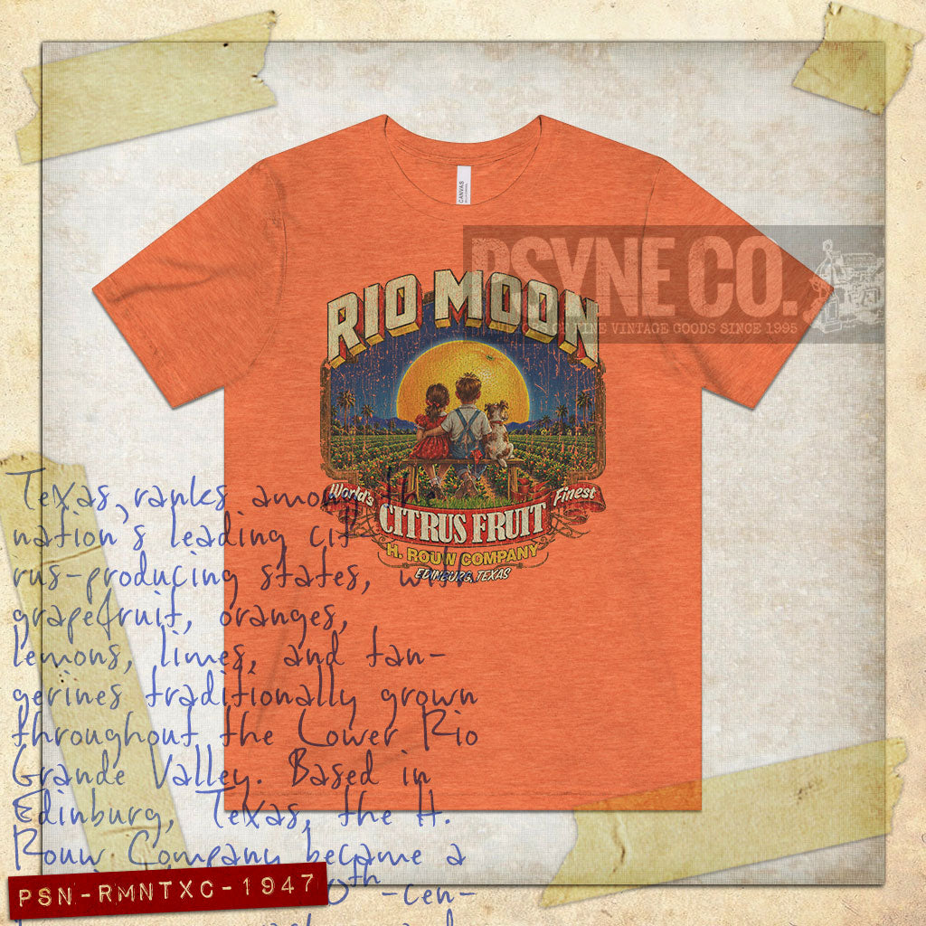 Rio Moon Texas Citrus 1947 Vintage Men's T-Shirt