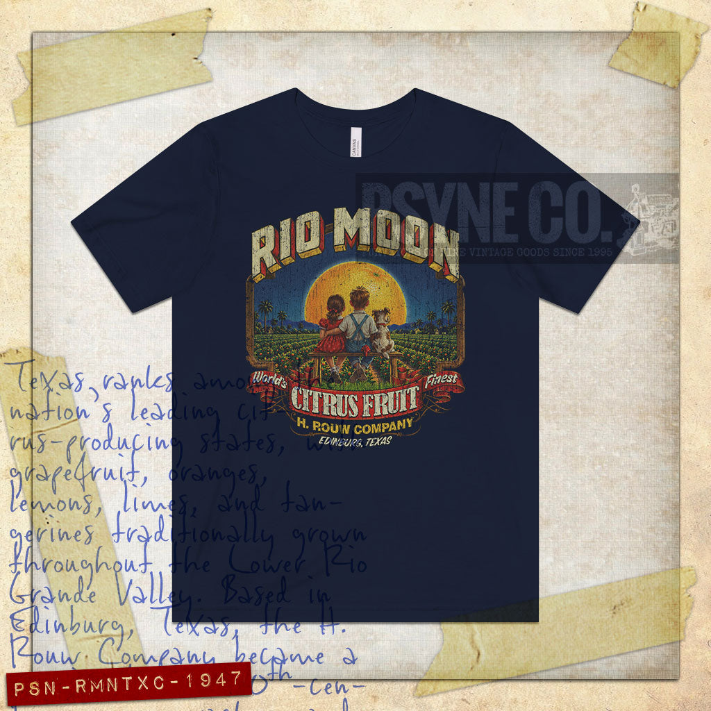 Rio Moon Texas Citrus 1947 Vintage Men's T-Shirt