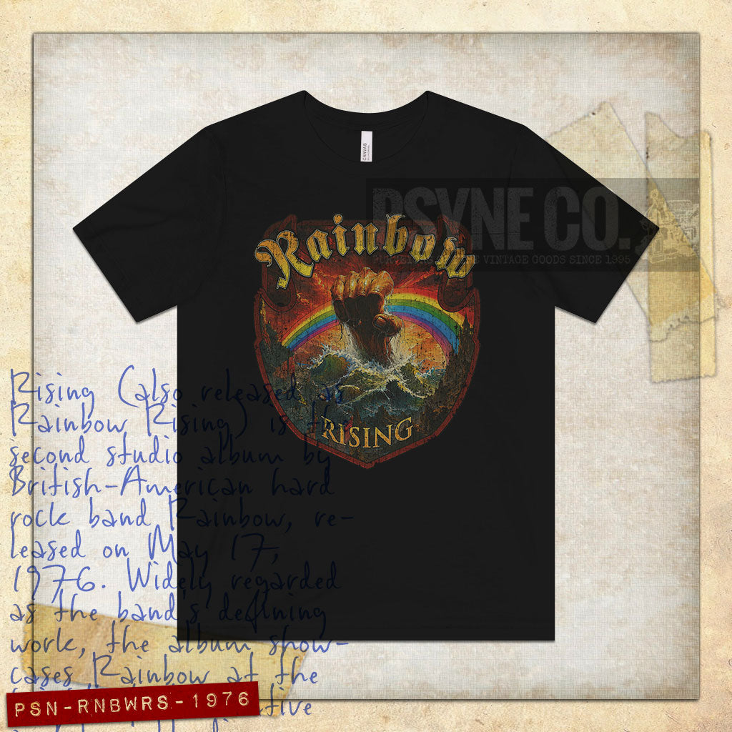 Rainbow Rising 1976 Vintage Men’s T-Shirt