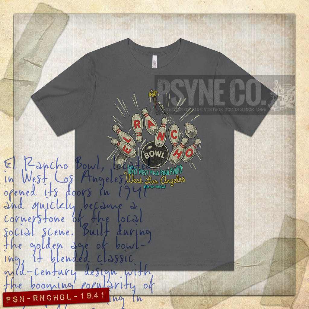 El Rancho Bowl 1941 Vintage Men's T-Shirt