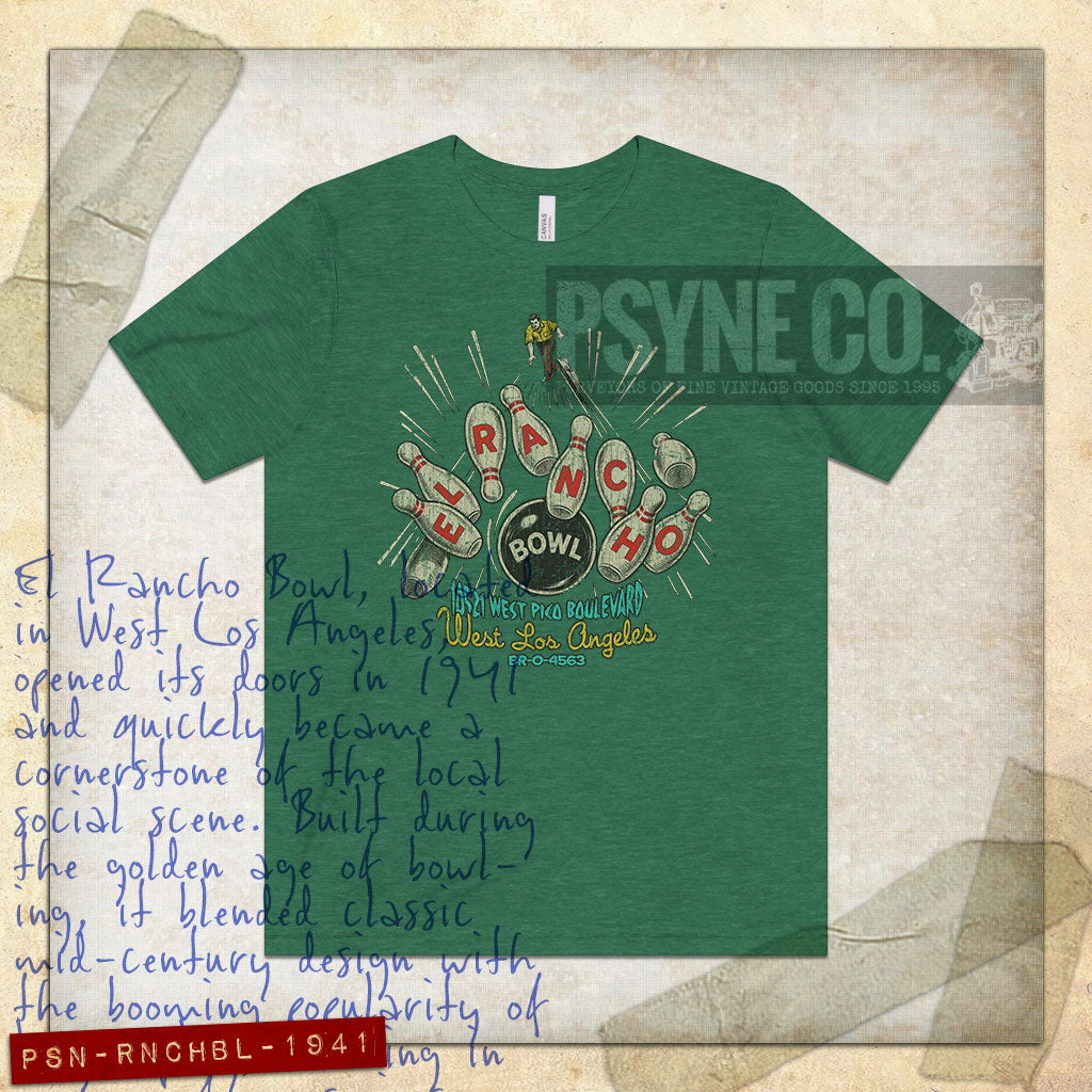 El Rancho Bowl 1941 Vintage Men's T-Shirt