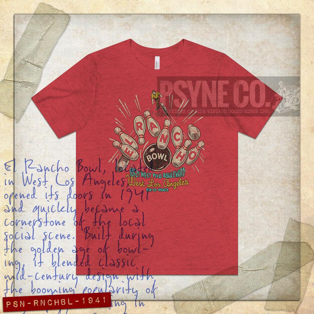 El Rancho Bowl 1941 Vintage Men's T-Shirt