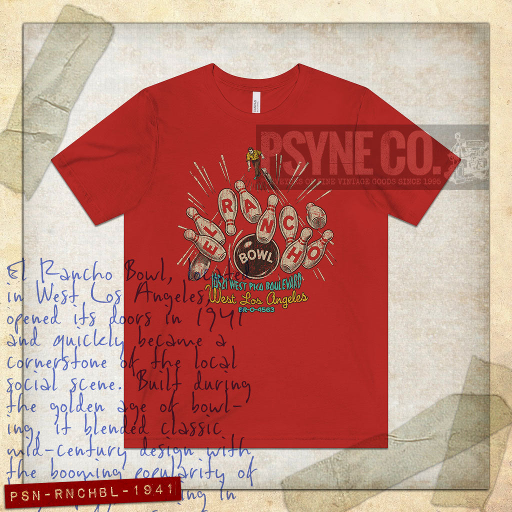 El Rancho Bowl 1941 Vintage Men's T-Shirt