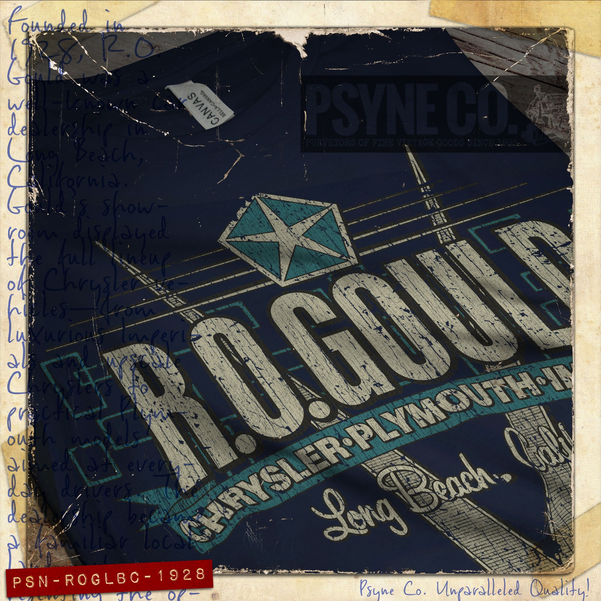 R.O. Gould Long Beach 1928 Vintage Men's T-Shirt