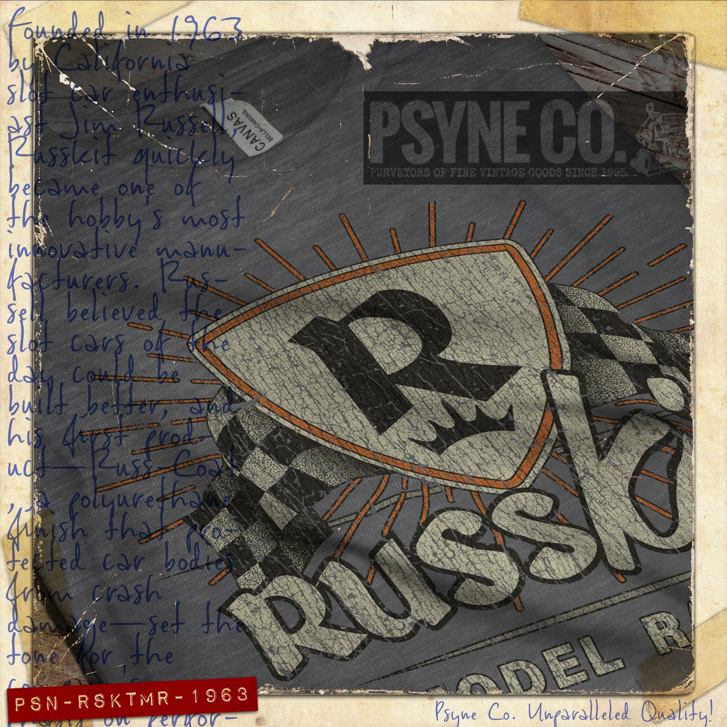 Russkit Model Racing 1963 Vintage Men’s T-Shirt