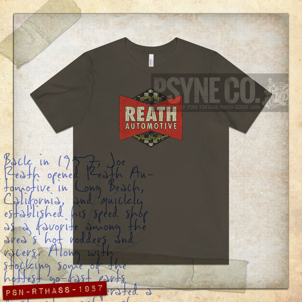 Reath Automotive Speed Shop 1957 Vintage Men's T-Shirt
