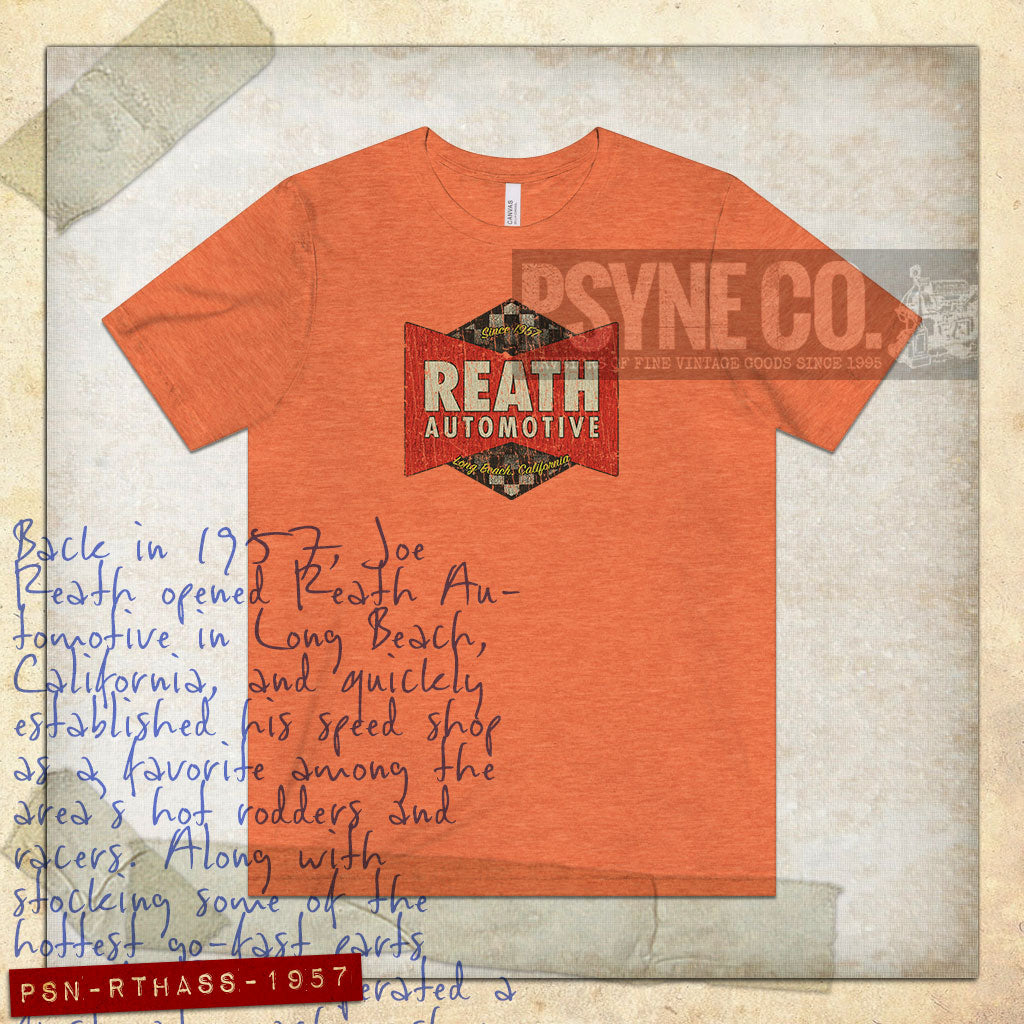 Reath Automotive Speed Shop 1957 Vintage Men's T-Shirt