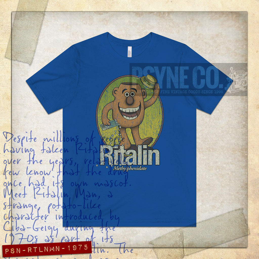 Ritalin Man 1975 Vintage Men's T-Shirt