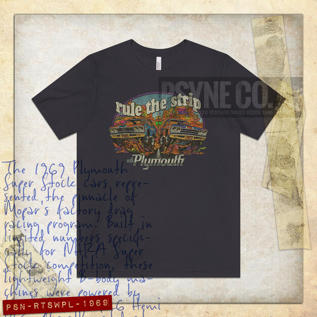 Rule The Strip With Plymouth 1969 Vintage Men's T-Shirt