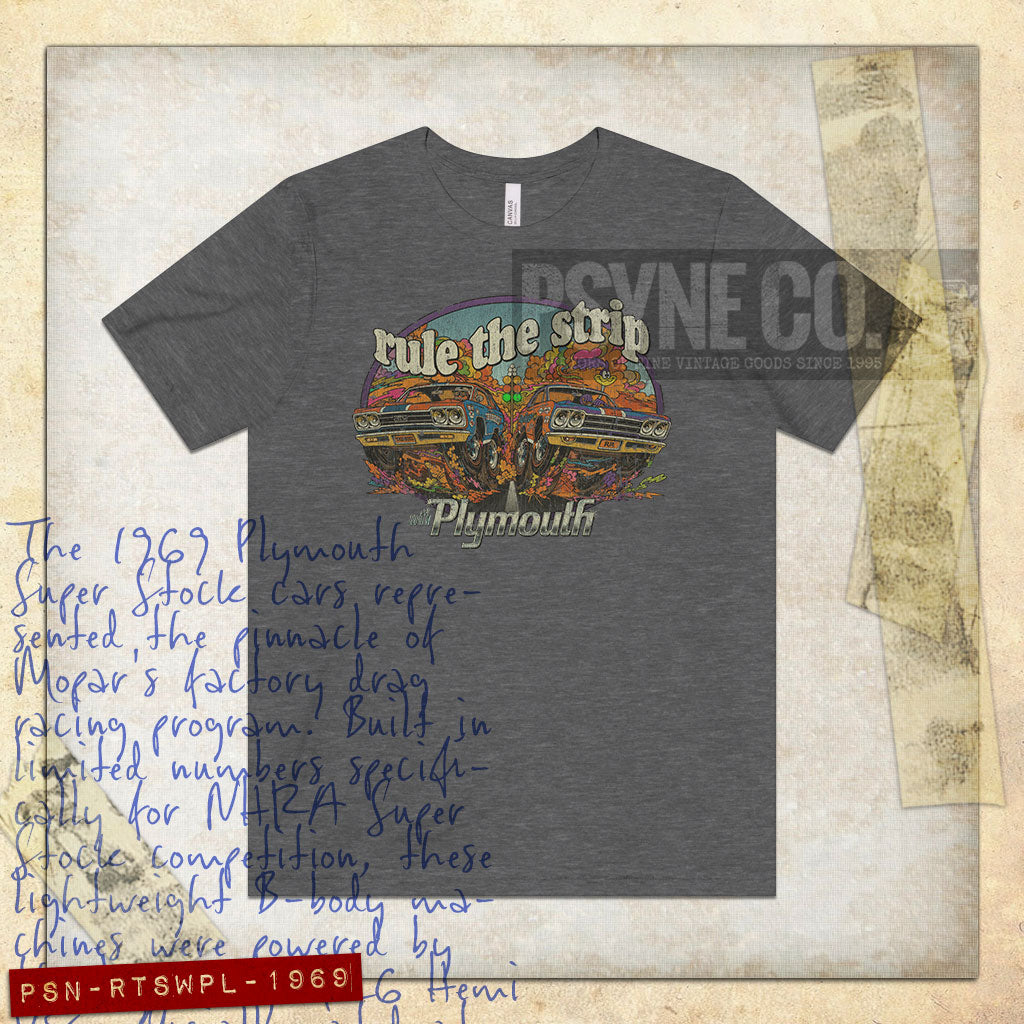 Rule The Strip With Plymouth 1969 Vintage Men's T-Shirt
