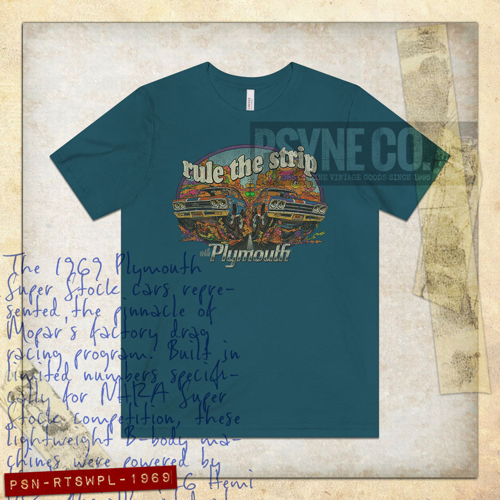 Rule The Strip With Plymouth 1969 Vintage Men's T-Shirt