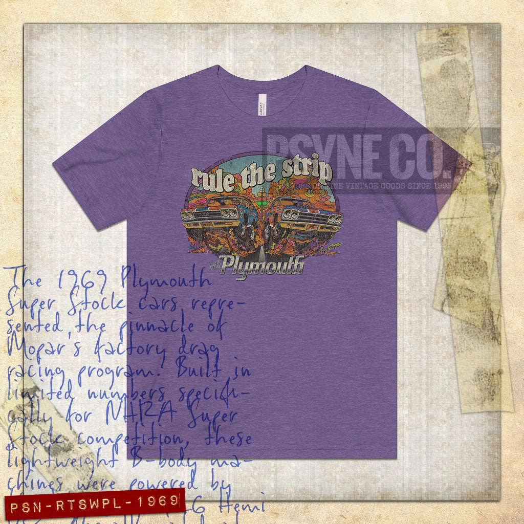 Rule The Strip With Plymouth 1969 Vintage Men's T-Shirt