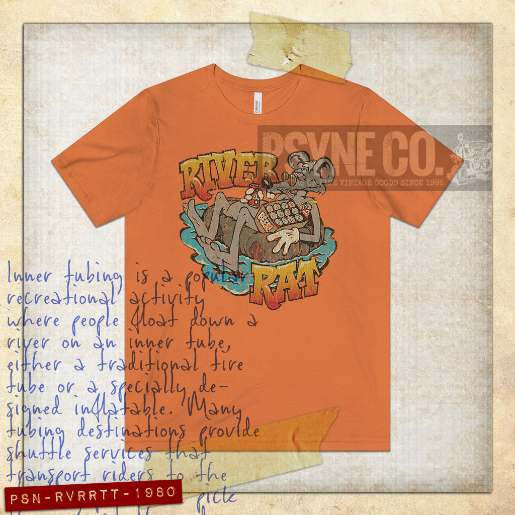River Rat Tubing 1980 Vintage Men's T-Shirt