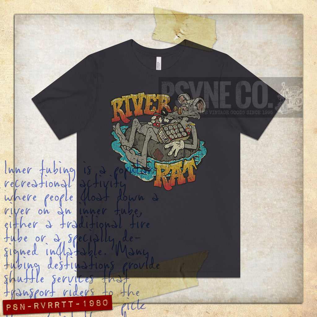 River Rat Tubing 1980 Vintage Men's T-Shirt