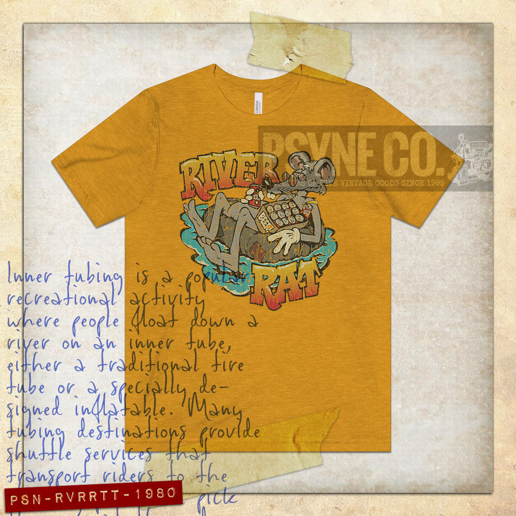 River Rat Tubing 1980 Vintage Men's T-Shirt