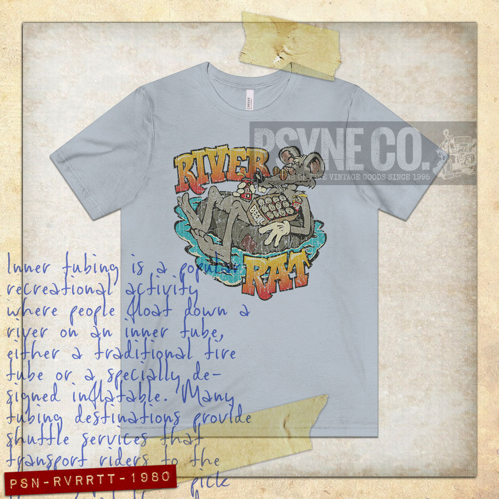 River Rat Tubing 1980 Vintage Men's T-Shirt